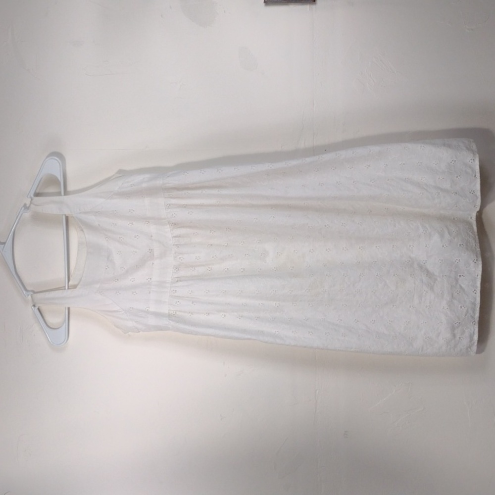 Cherokee White Eyelet Sleeveless Summer Dress Girls' 14/16